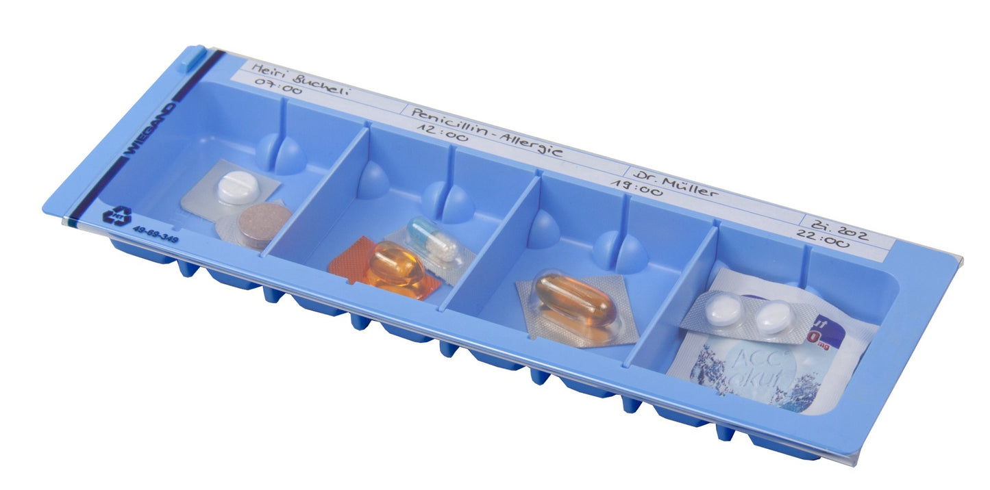 Nr.: 341 - special æske med optil 8 rum. flytbar skillerum. lav model. label felt.