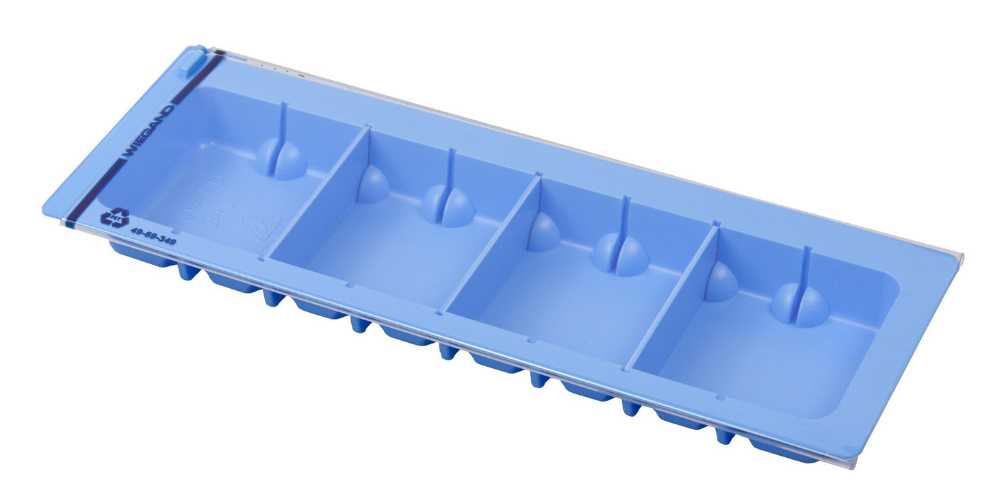 Nr.: 341 - special æske med optil 8 rum. flytbar skillerum. lav model. label felt.